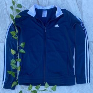 Adidas Athletic Tracksuit Track Jacket Zip Sweater Sport Top Long Sleeve Varsity